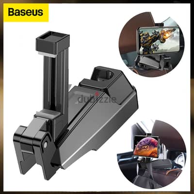 Baseus Backseat Vehicle Phone Holder Hook Black حامل تليفون للسيارة