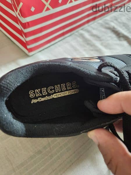 skechers sneakers - black og gold'n gurl - size 36 2