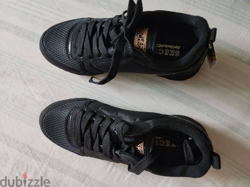 skechers sneakers - black og gold'n gurl - size 36 4