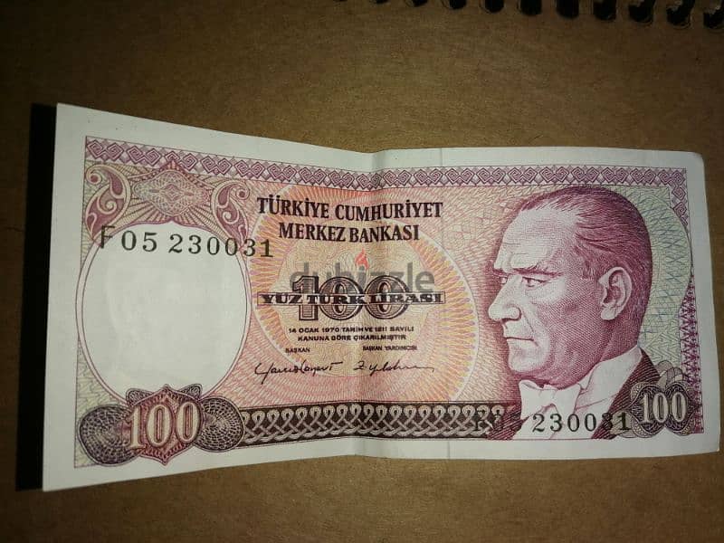 Old Turkish lira for money collectors 4