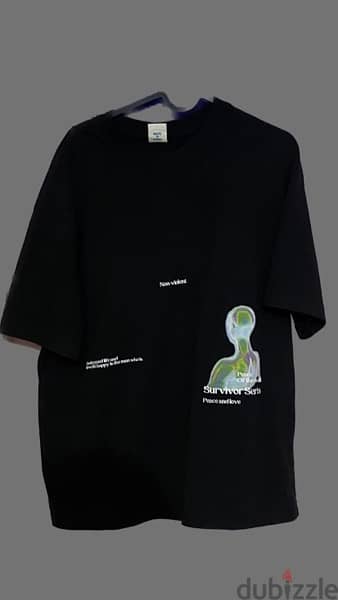 shein oversized black graphic t-shirt 1