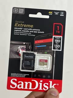 Sandisk extreme 1TB micro sd new sealed