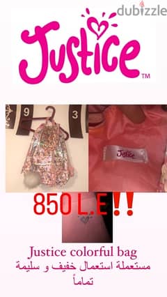 sale on Original justice bag 700instead of 850