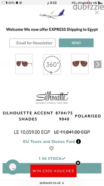 Silhouette Accent Shades 8704 made in Australia 2