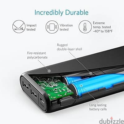 باور بنك باور كور 15600.0 mAh أسود