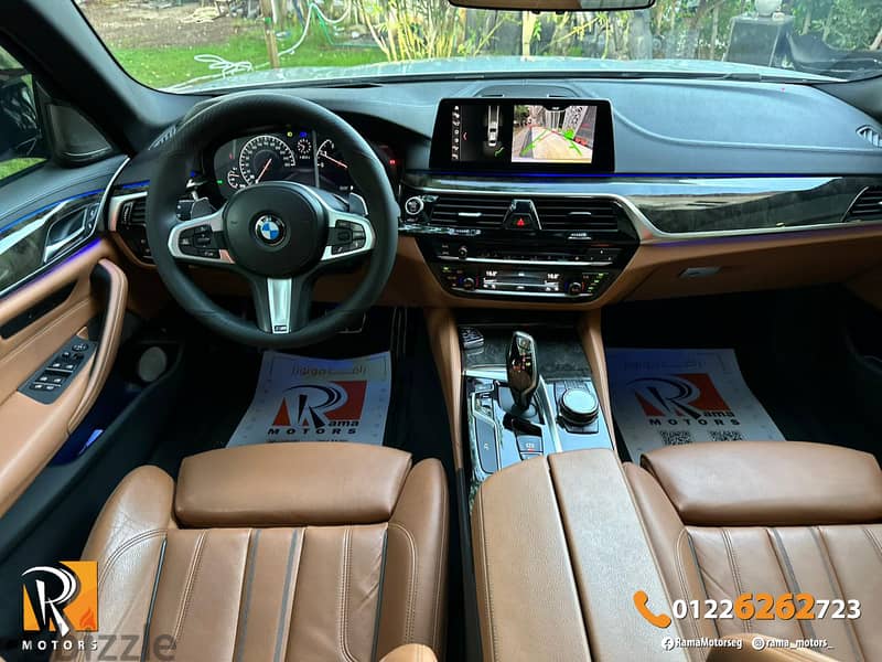 Bmw 530i  2019  M sport  فابريكا بالكامل  صيانات توكيل 6