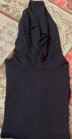 Mango Hoodie Navy Blue Size Medium