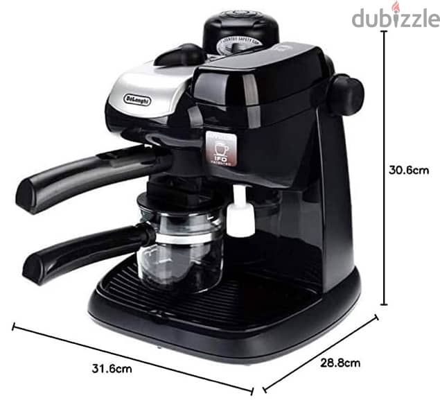 ماكينة تحضير القهوة بالبخار EC9 من ديلونجي - اسود Coffee machen  Black 0