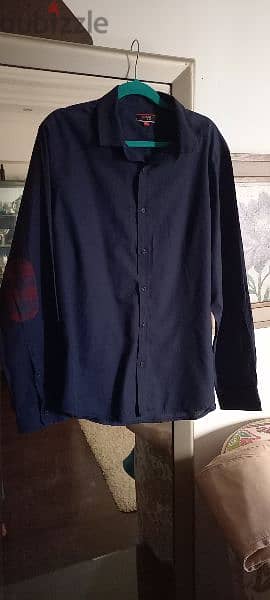 Used once Red tag men dark blue shirt / size xxl 3