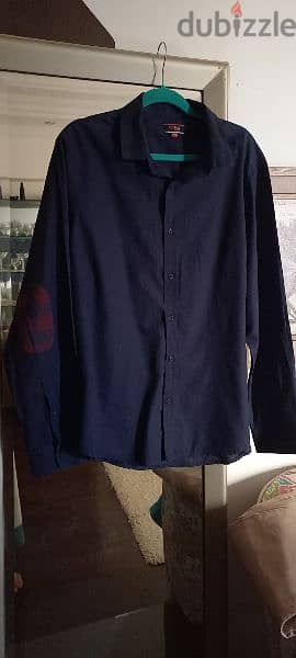Used once Red tag men dark blue shirt / size xxl 5