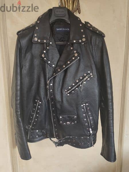 Biker's Black Leather Jacket 0