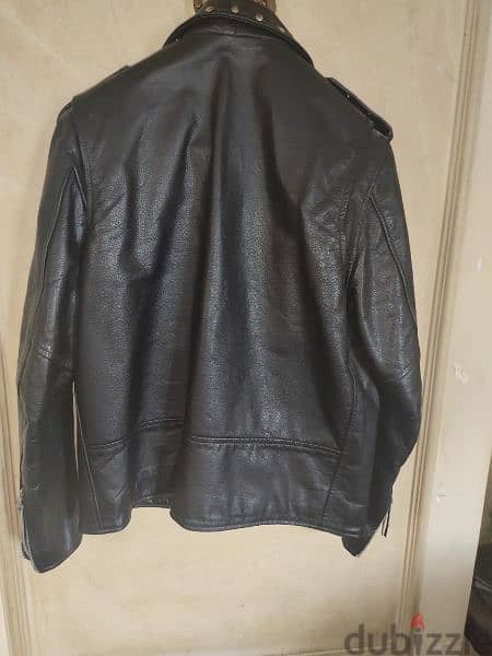 Biker's Black Leather Jacket 1