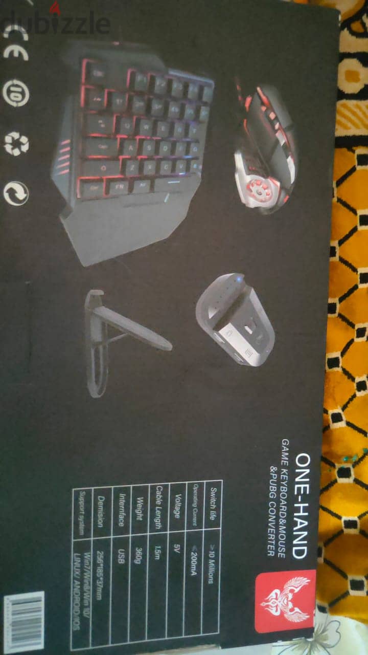 One hand Keyboard & Mouse & Pubg Converter All in 1 Box 3