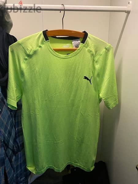 Green lime Puma Sports t-shirt 1