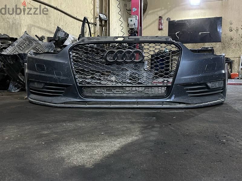 Audi A3 8v bumper with fog lights and rs3 grill 0