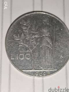 100ليره نادره سنة 1969 0