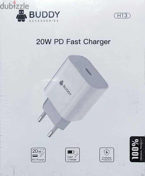 BUDDY H20 MINI 20W FAST CHARGER TYPE-C 0