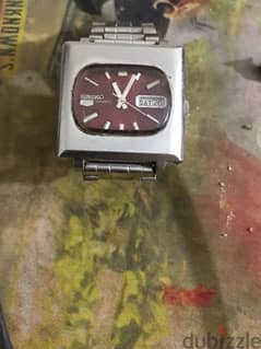 Seiko 5 Tv Case Brown Dial 6309 5330 0