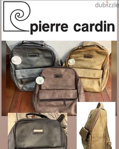 PIERRE CARDIN BACKPACK GOLD AND BLACK FOR WOMEN NEW WITH LABELS