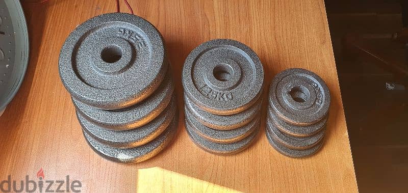 York 20 kg dumbells with carrying case 2