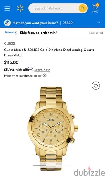 Guess Men's U15061G2 Gold Stainless-Steel Analog Quartz Dress Watch 1