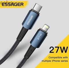 essager cable 27w lightning to usb c 0