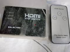 اتش ام اي سويتش ٣مخرج بريموت HDMI Switch المنصورة موبيل 01061251196