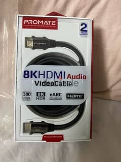 Promate [6 cables] 3m HDMI 2.1 _ [4k - 120 Hz] [8k - 60 Hz] _ ٦ كابل