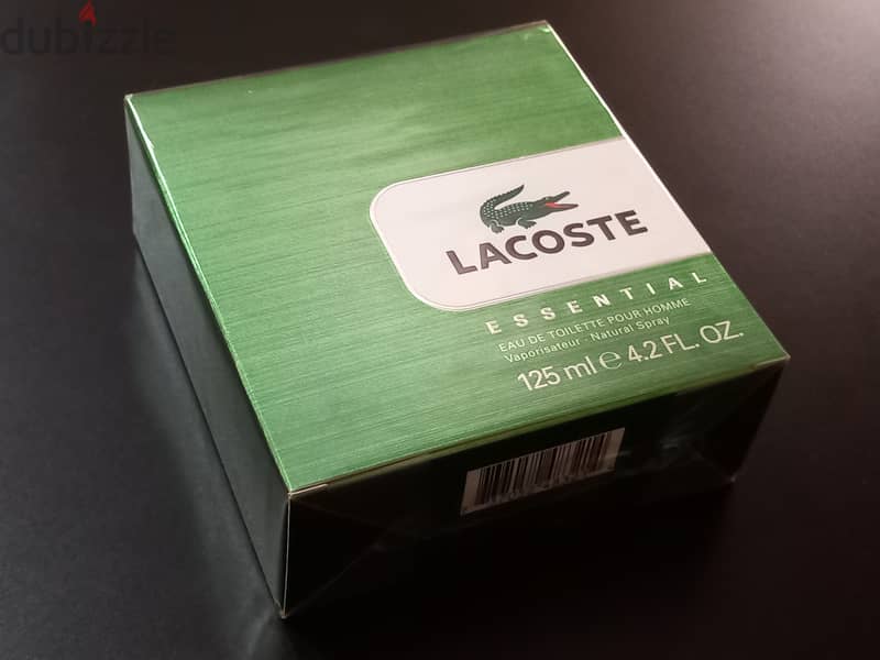 New (Sealed) 125ml. Lacoste Essential - Eau de Toilette For Men 1