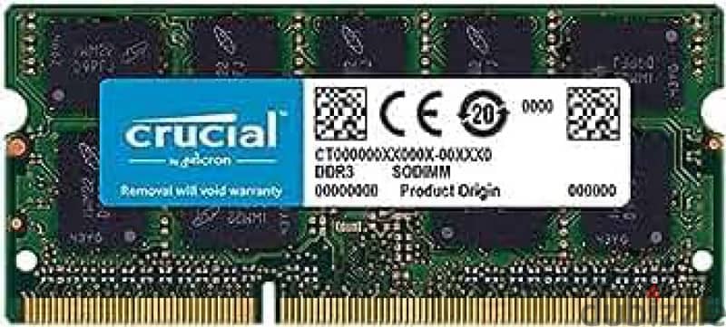 Crucial DDR3 8gb 1600HZ Ram 1