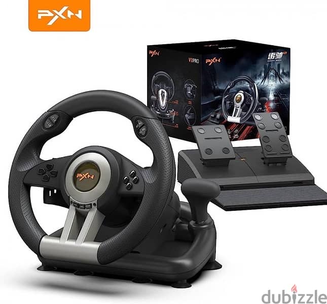 PXN V3 Pro gaming steering wheel (gas and brake pedals) (PC,XBOX,PS) 1