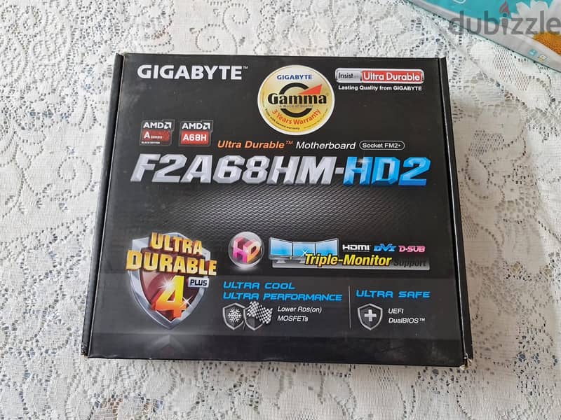 AMD APU A6 6400K 4.1 GHZ + MOTHERBOARD GIGABYTE F2A + RAM MEMORY 6