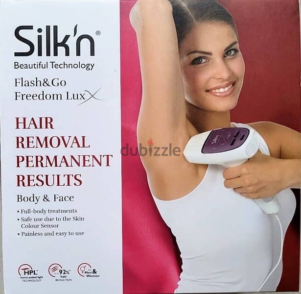 جهاز إزالة الشعر بالنبضات الضوئية من ماركة Silk’n Flash & Go 1