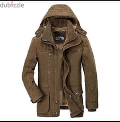 men winter coat jacket جاكيت رجالي شتوي مبطن فرو 0