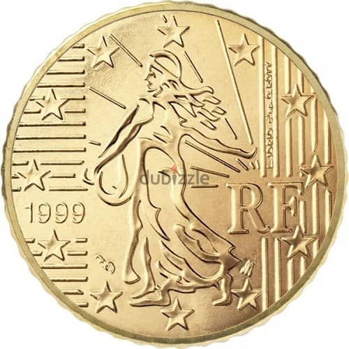 فرصة 10 سنت يورو  1999 RF النادر ب 2500 يورو  الٱن ب 50 ألف جنيه فقط 0