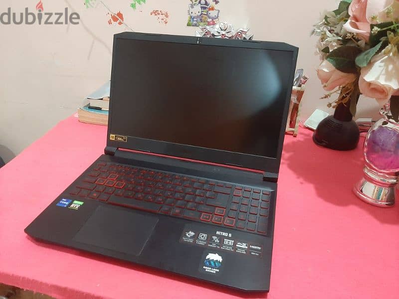 لابتوب ايسر بحالة ممتازة laptop acer nitro 5 gaming i7 11800h Rtx 3050 0