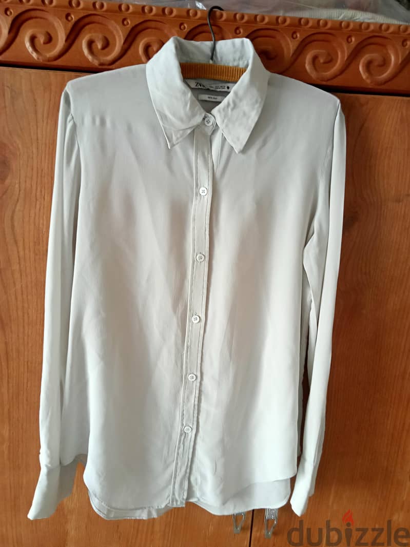 Zara Silk Shirt 0