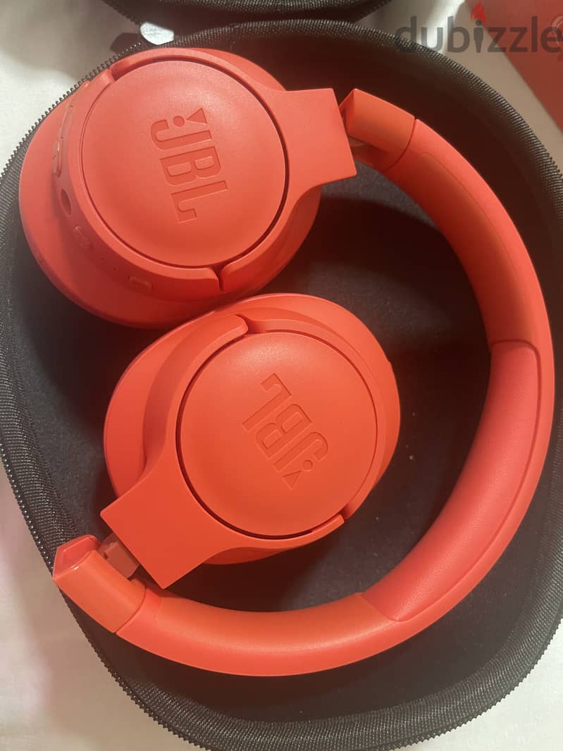 JBL Headphone 750BTNC, Red as NEW [Used ONE time ONLY] 1