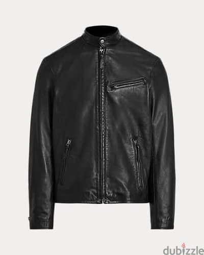 Ralph Lauren Leather Jacekt جاكيت بولو رالف جلد طبيعي خصم ٢٠٪؜