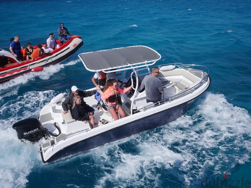 speedboat fiber 6.5 m 140 hp 3