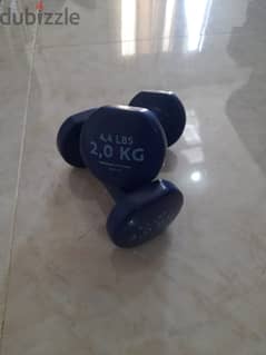 FITNESS 2 KG DUMBBELLS TWIN-PACK - NAVY BLUE