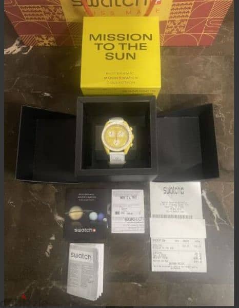 omega swatch mission to the sun new 0