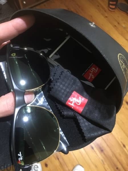 Original Ray-Ban Clubmaster Sunglasses نظارة براند ريبان 6