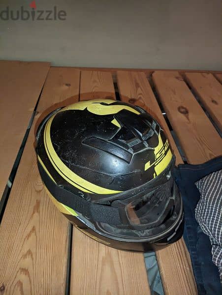 Helmet LS2 full face + fog lights + blinkers 0