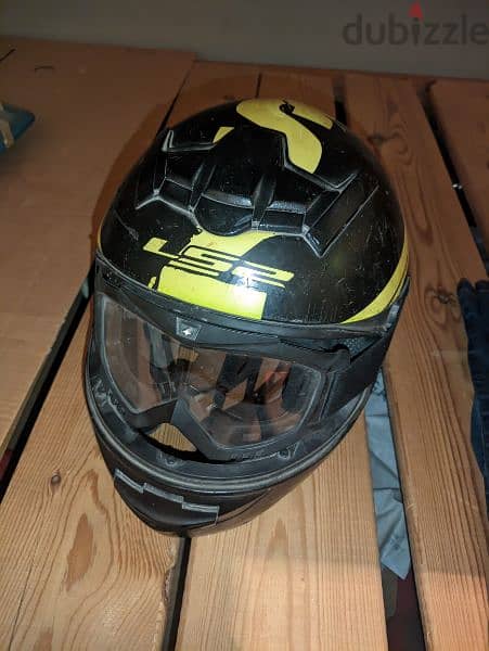 Helmet LS2 full face + fog lights + blinkers 1