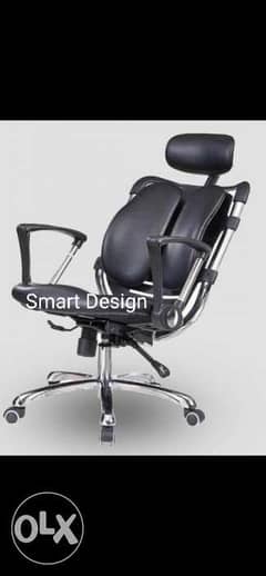 كرسي مدير جلد مستورد مسند للرأس هيدروليك بسعر مناسب من سمارت ديزاين 0