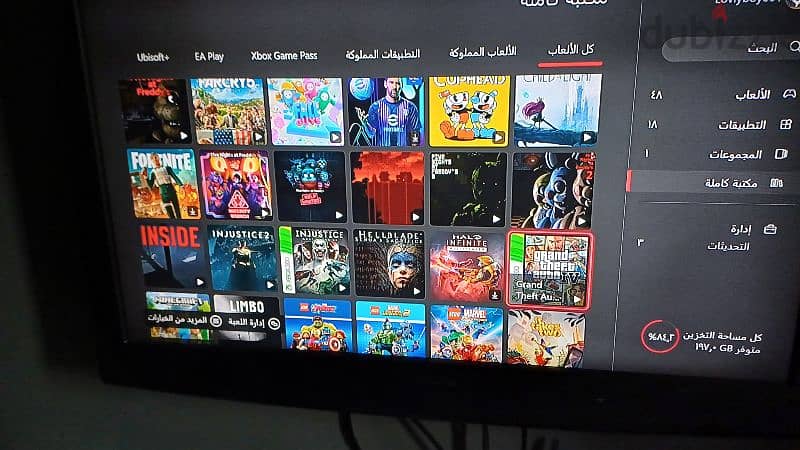 Xbox One 1T 70 GAMES owned للتبديل ب Nintendo switch 1