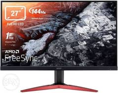 Acer KG251Q Fbmidpx 24.5" Full HD (1920 x 1080) TN 144Hz Monitor with 0