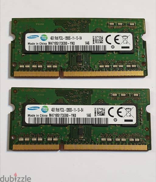 رامات ٨ جيجيا عبارة عن ٢ قطعة سعر القطعتين ٥٠٠ج نهائي ddr3 0