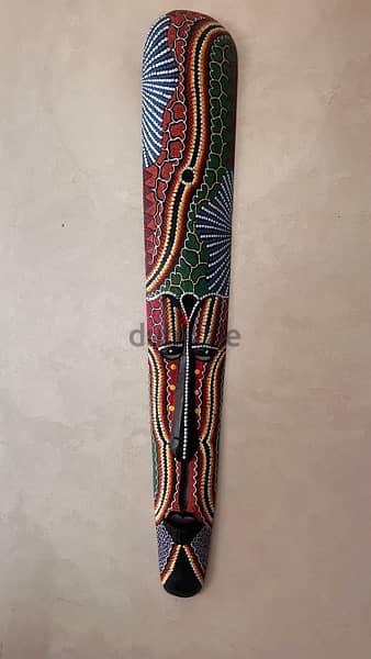 African Mask - قناع افريقي تحفه طول 100 سم صناعه كيني هاند ميد 5